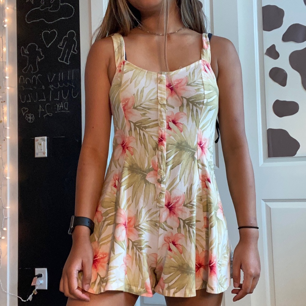 floral patterned romper